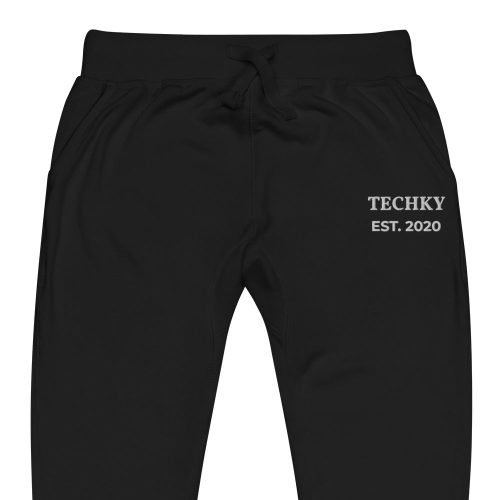 Techky Est Unisex Fleece Joggers (Blackout)