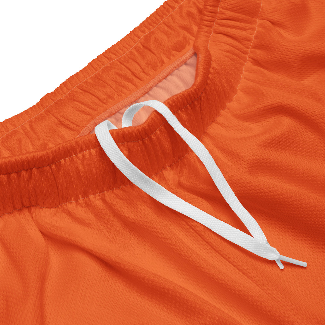 Orange mesh shorts