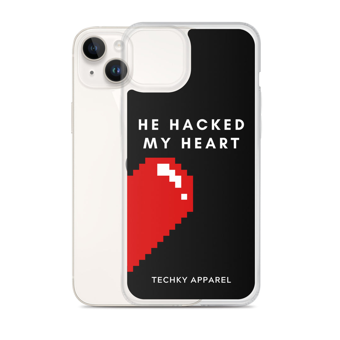 He Hacked My Heart iPhone Case