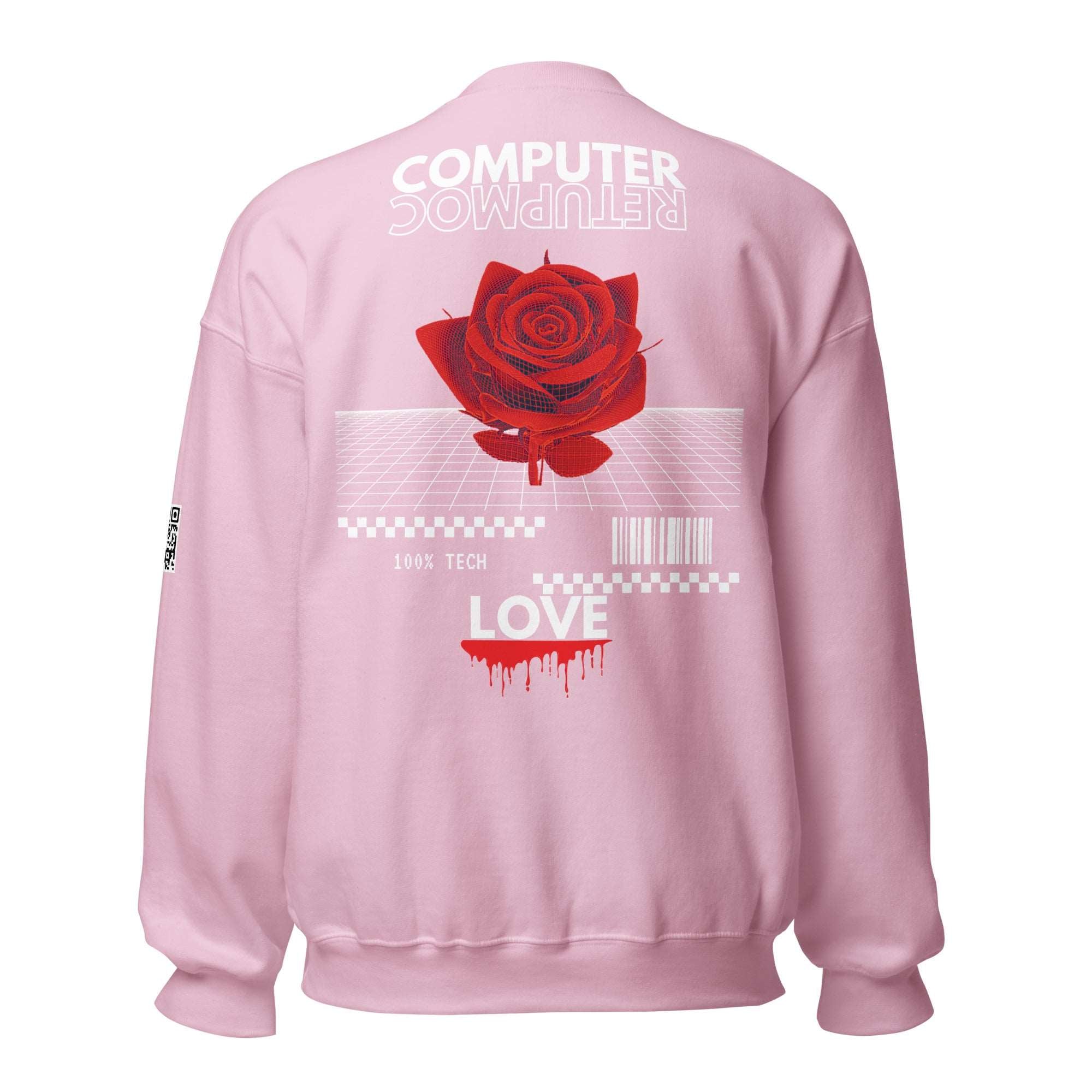 Computer Love Sweatshirt (Powder Pink)