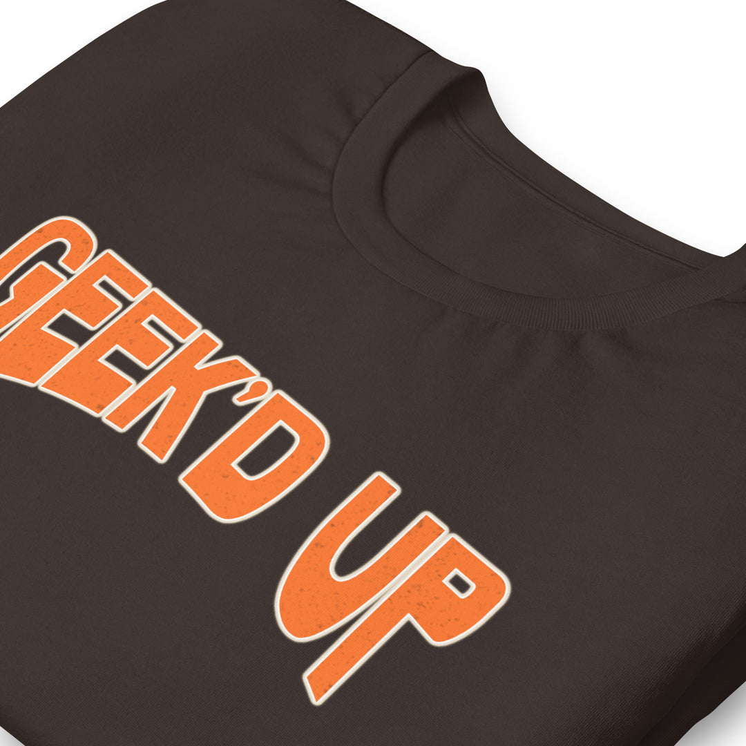 Geek'd Up Brown T-Shirt