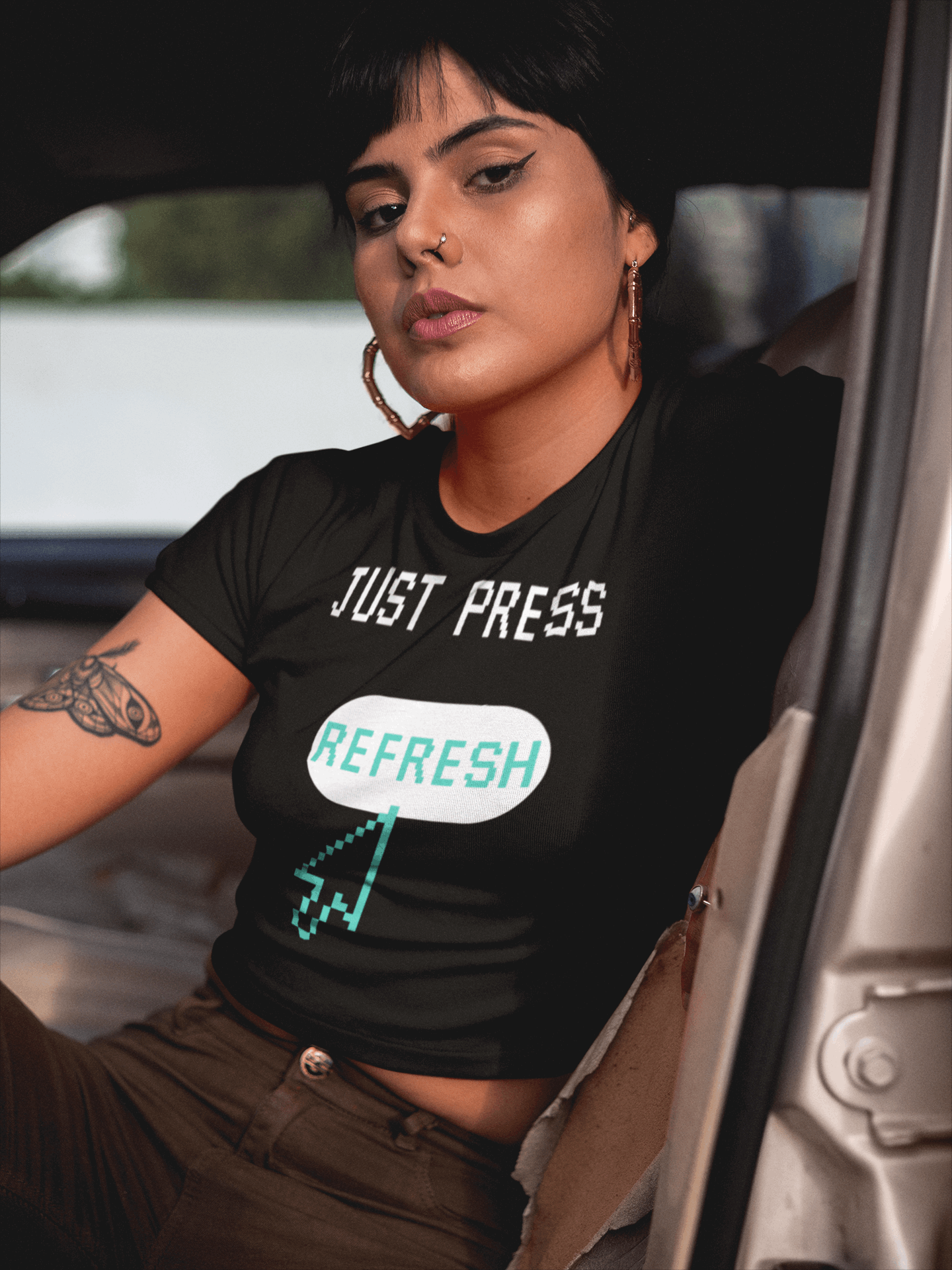 Just Press Refresh Crop Top