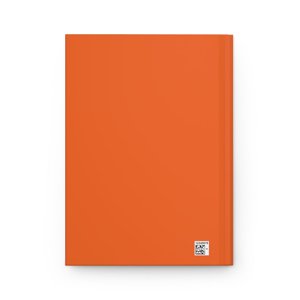 "Tech Wrld" Hardcover Journal Matte (Mars Orange)