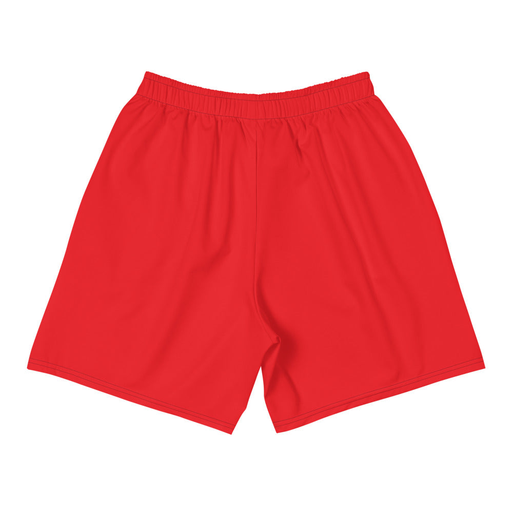 Men's Athletic Long Shorts Red