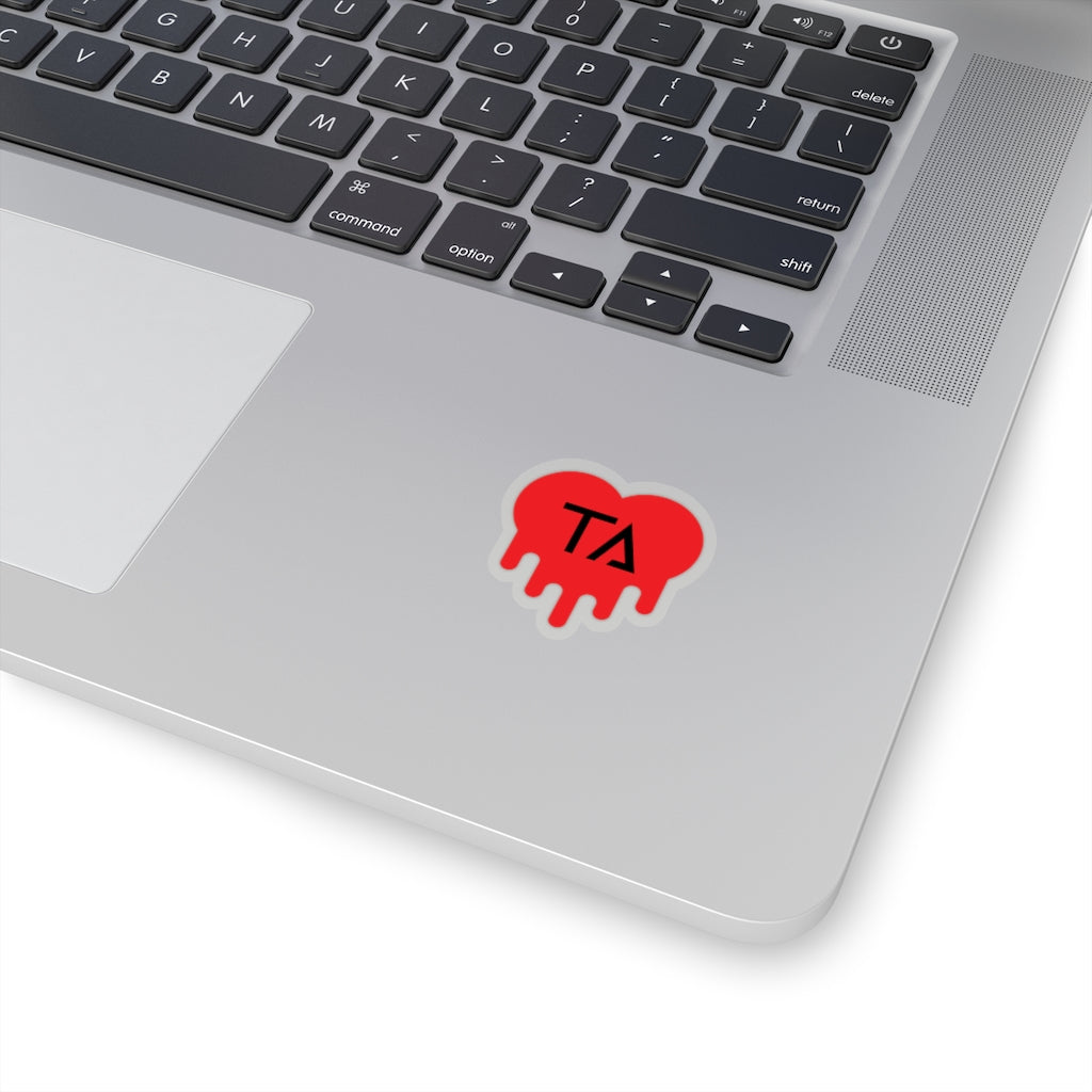 Digital Heart (Black LOGO) Stickers