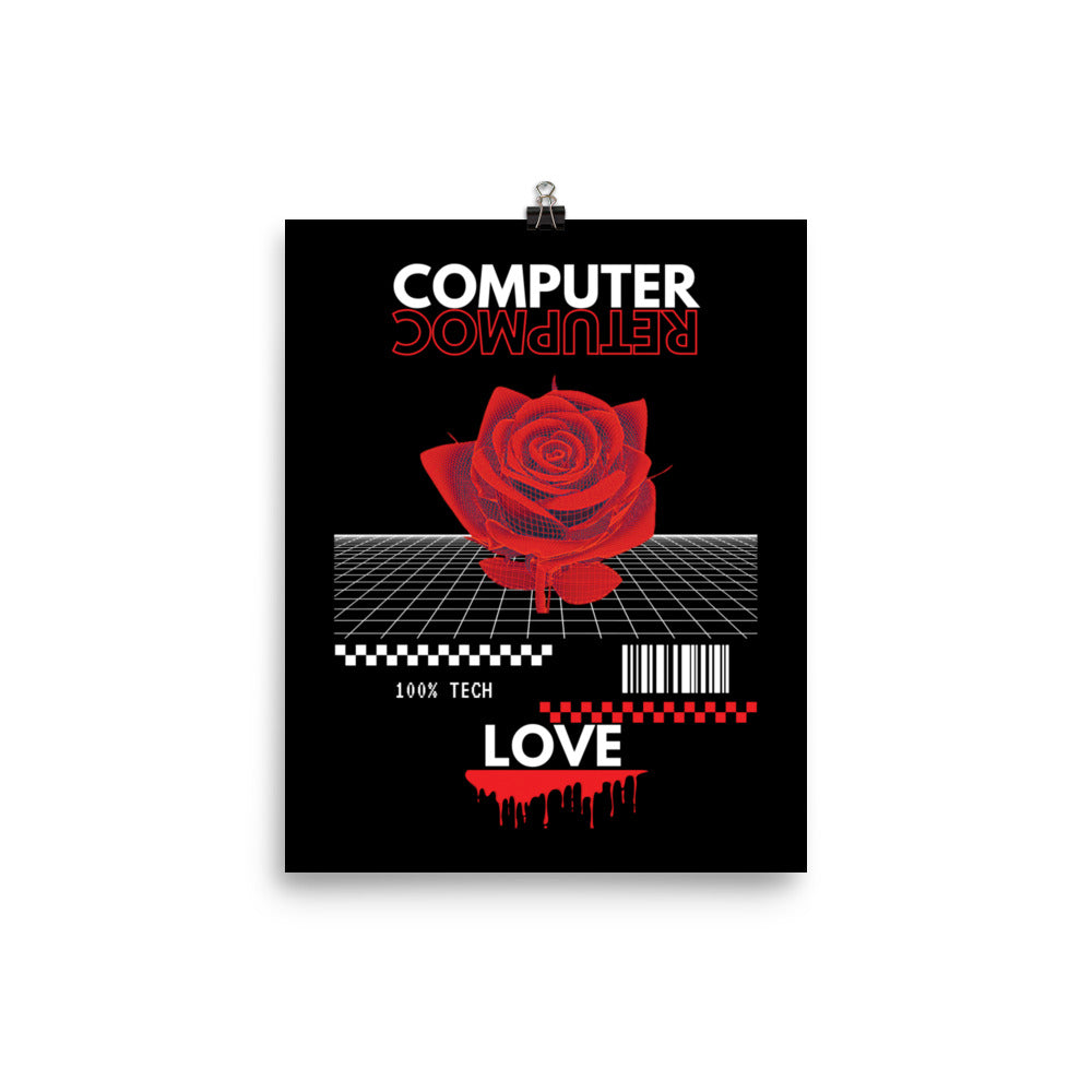 Computer Love Poster (Black)