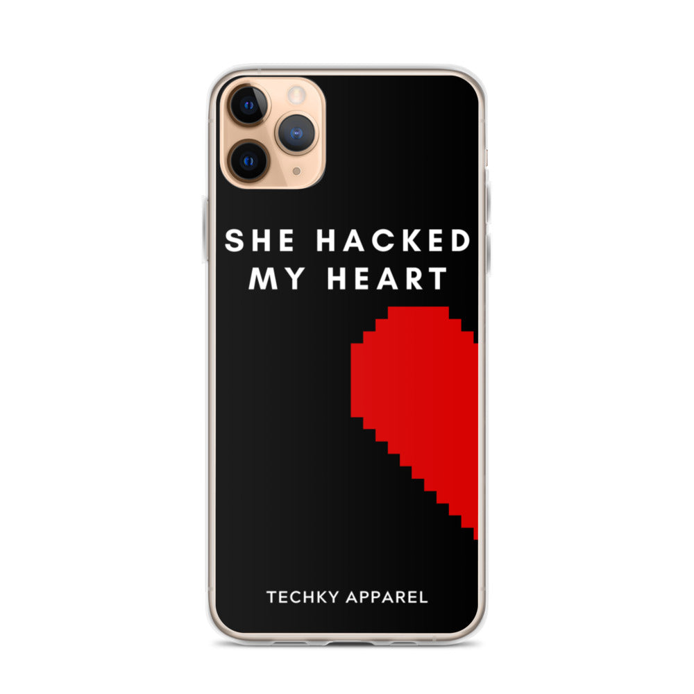 She Hacked My Heart iPhone Case