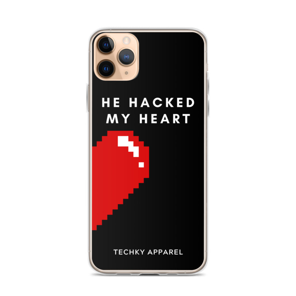 He Hacked My Heart iPhone Case