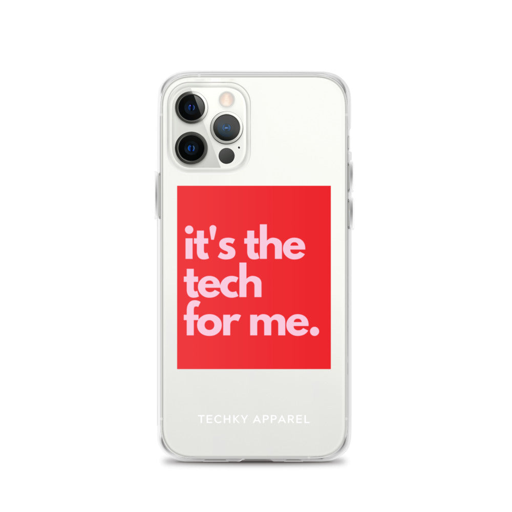 it's the tech for me iPhone Case