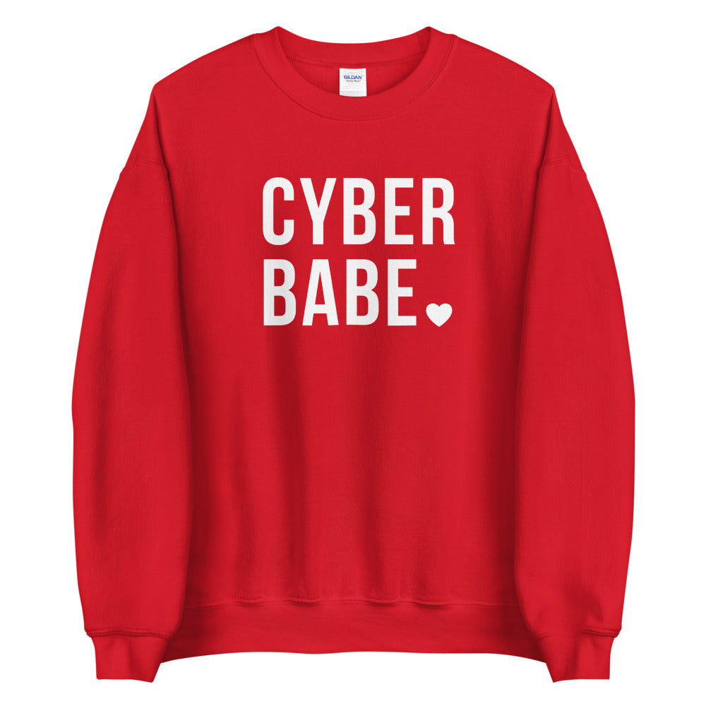 Cyber Babe Red Sweatshirt