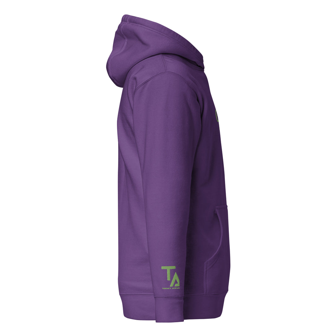 Techky Est Hoodie Purple/ Neon Green